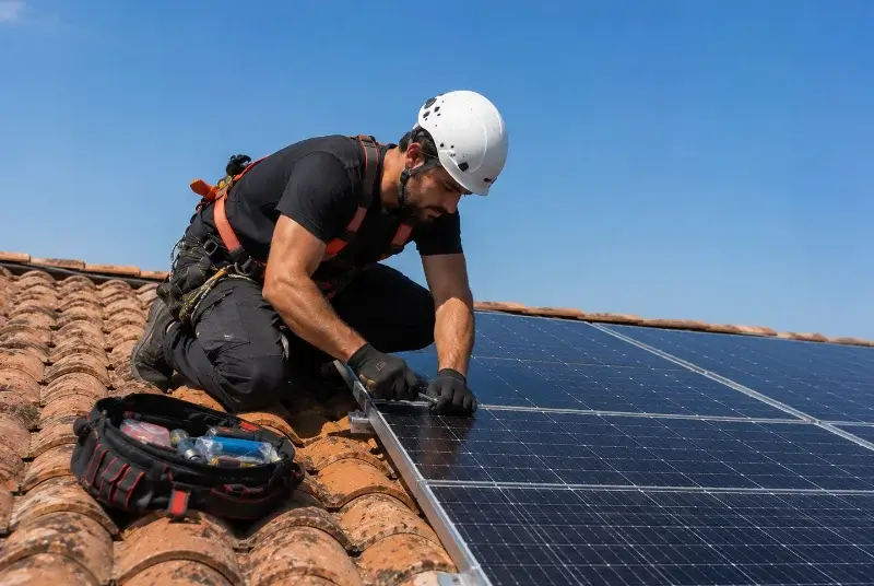 Maintenance et monitoring de panneaux solaires au Castéra