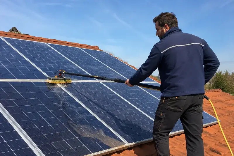 Nettoyage et entretien de panneaux solaires au Castéra